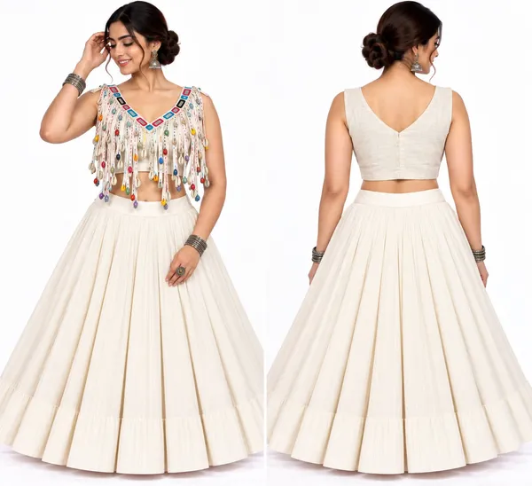 White_Khadi_Blouse_For_Women