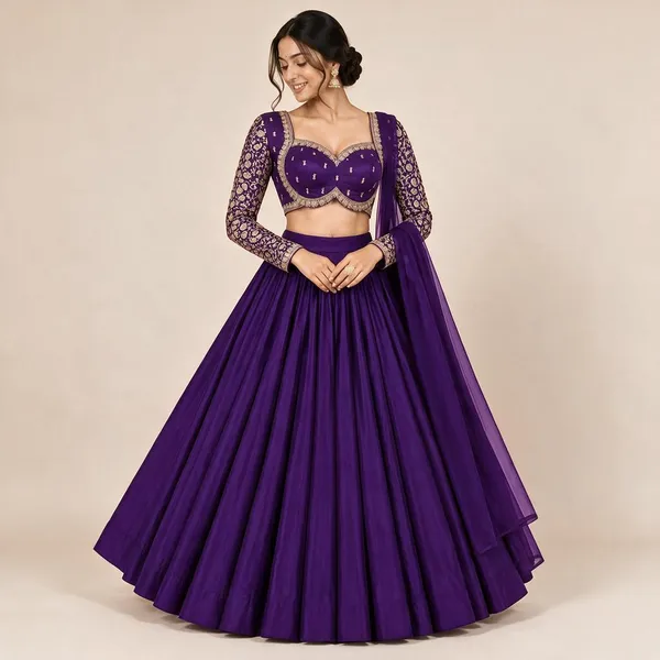 Deep_Royal_Purple_Full_Sleeves_Blouse_For_Women