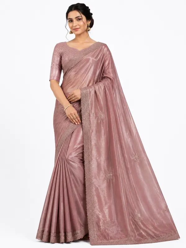 Baby_Pink_Organza_party_wear_Saree_with_diamond_work_for_Women
