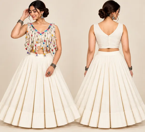 White_Khadi_Blouse_For_Women