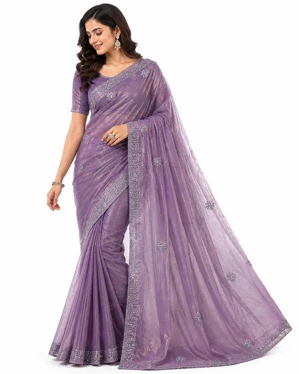 Lavender_Sheer_Saree_for_Women