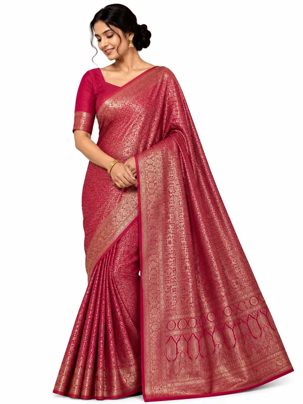 Pink_color_Kanjivaram_Traditional_Saree_for_Women