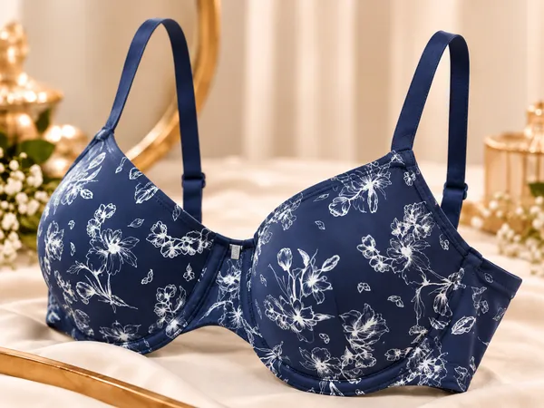 LA_QAYARA_Women's_Navy_Blue_Floral_Printed_Bra_with_Adjustable_Straps