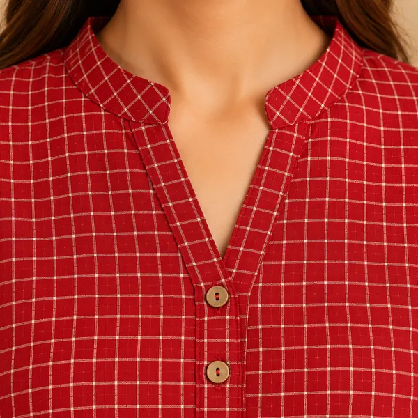 LA_QAYARA_Women's_Red_Checked_Printed_Straight_Kurta_with_Trousers____________Is_this_conversation_helpful_so_far?