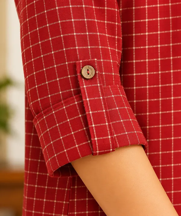 LA_QAYARA_Women's_Red_Checked_Printed_Straight_Kurta_with_Trousers____________Is_this_conversation_helpful_so_far?