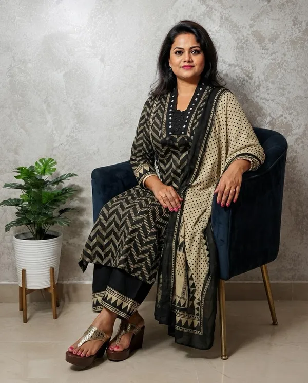 Black_Printed_Straight_Kurta_Set_With_Dupatta_for_Women