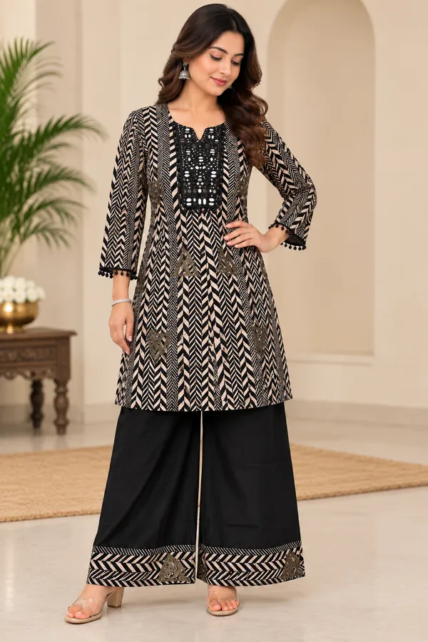 Black_Printed_Ethnic_Kurta_Set_for_Women