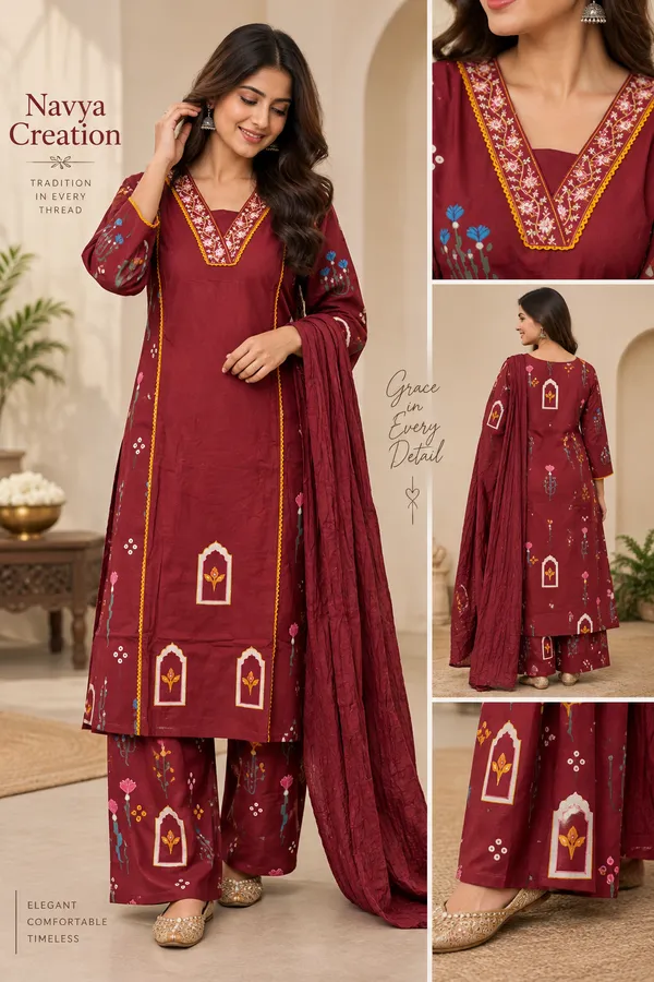 Maroon_Printed_Straight_Kurta_Set_for_Women