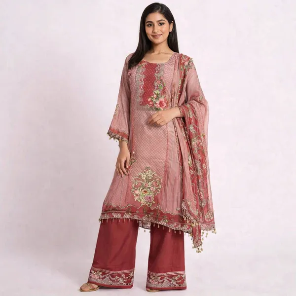 Multicolor_Viscose_Crepe_Kurta_Set_For_Women