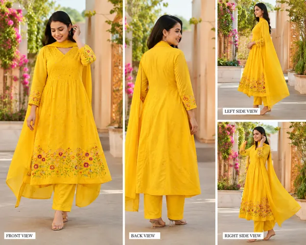 Sunshine_Yellow_Cotton_Anarkali_Kurta_Set_For_Women