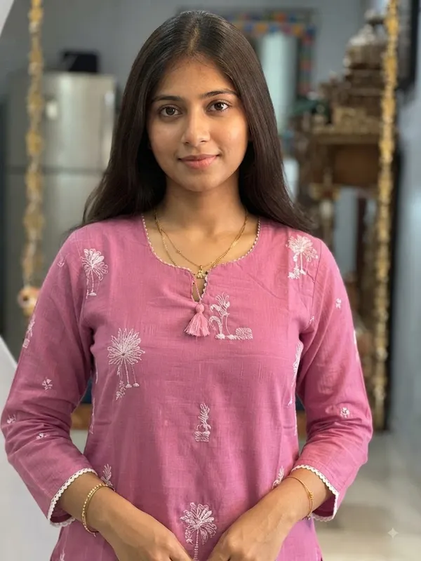 Dusty_Pink_Cotton_Kurta_Set_For_Women