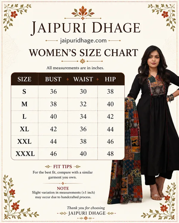 Women’s_Black_Anarkali_Kurta_Set_with_Multicolour_Printed_Dupatta_|_Ethnic_Festive_Wear_|_Jaipuri_Dhage