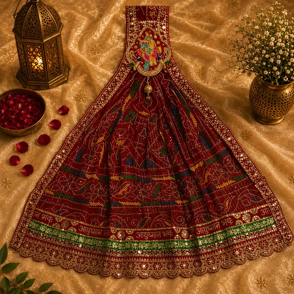 Maroon_Georgette_Brooch_Chunri_For_Women