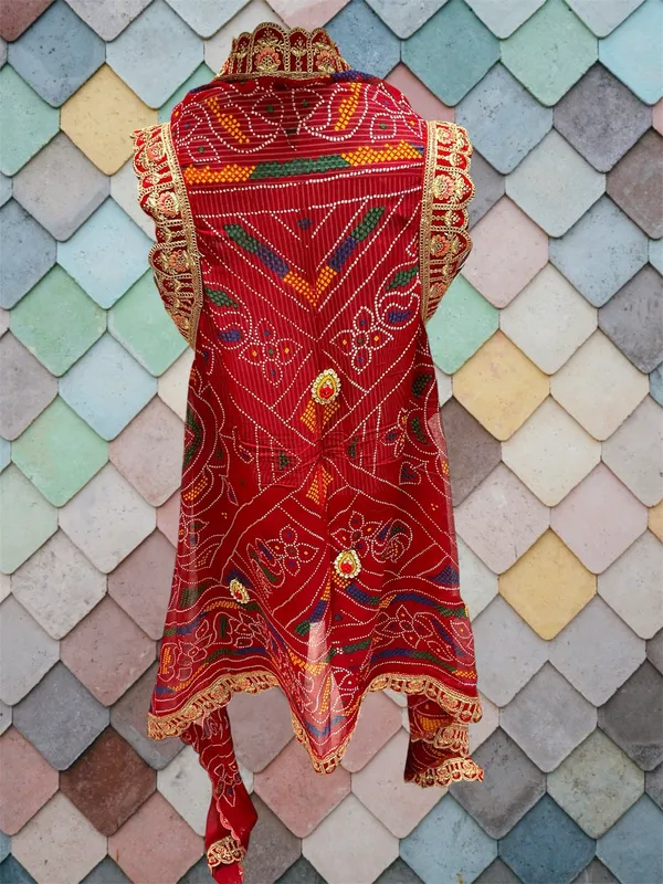 Red_Georgette_Chunri_Shrug_For_Women