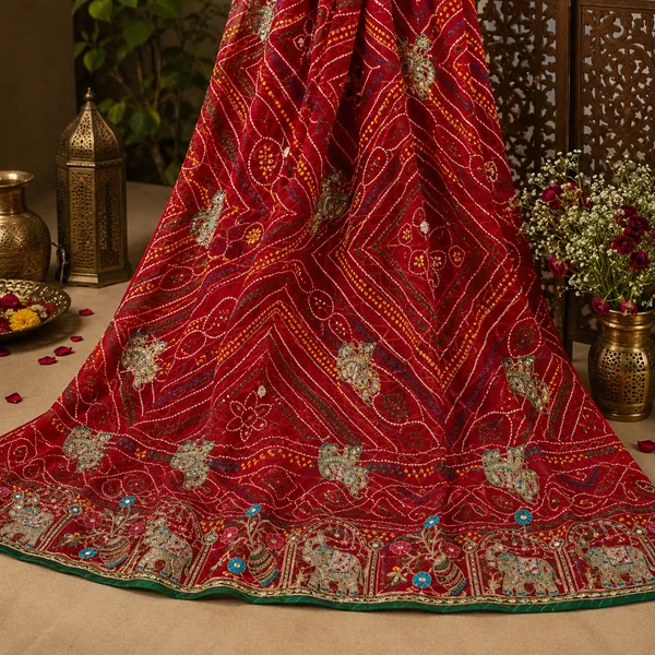 Red_Georgette_Chunri_Zarkhan_Work_For_Women