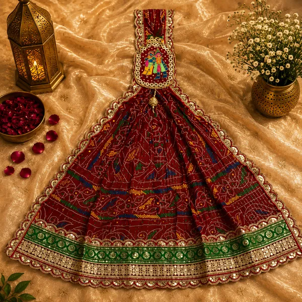 Red_Georgette_Brooch_Chunri_For_Women