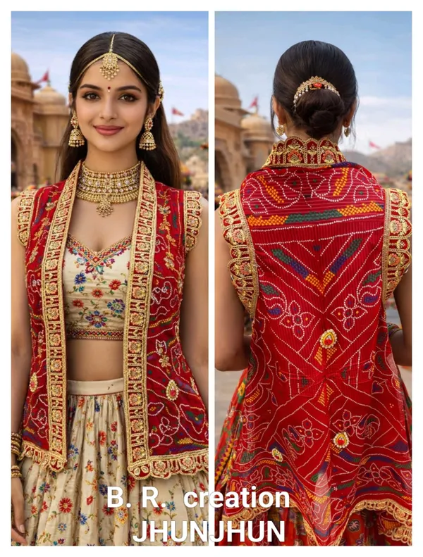 Red_Georgette_Chunri_Shrug_For_Women
