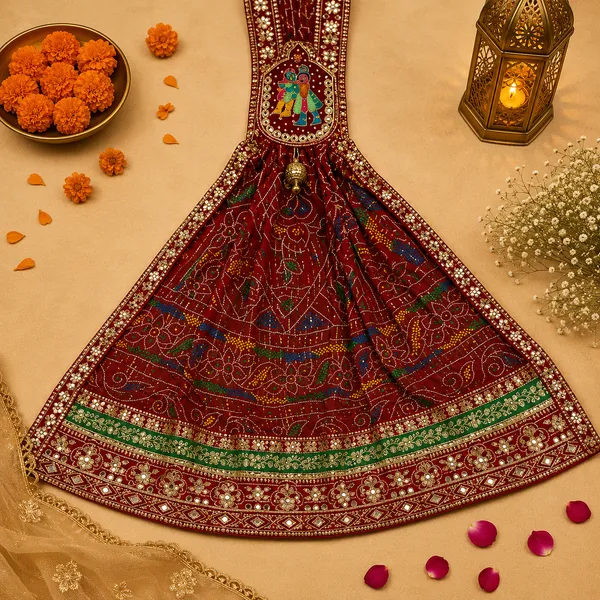 Maroon_Georgette_Brooch_Chunri_For_Women
