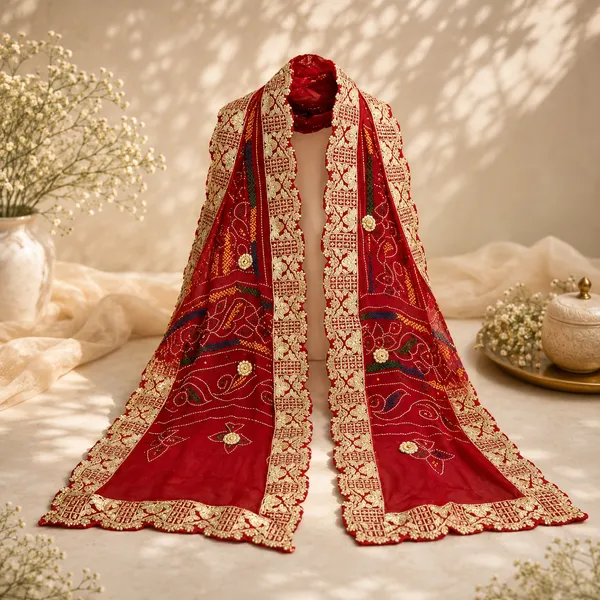Red_Georgette_Chunri_Shrug_For_Women