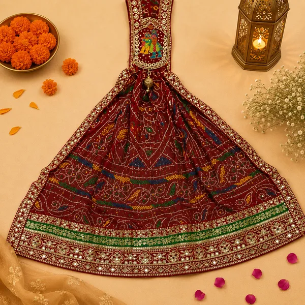 Maroon_Georgette_Brooch_Chunri_For_Women