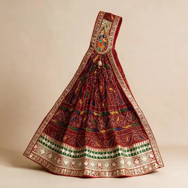 Maroon_Georgette_Brooch_Chunri_For_Women