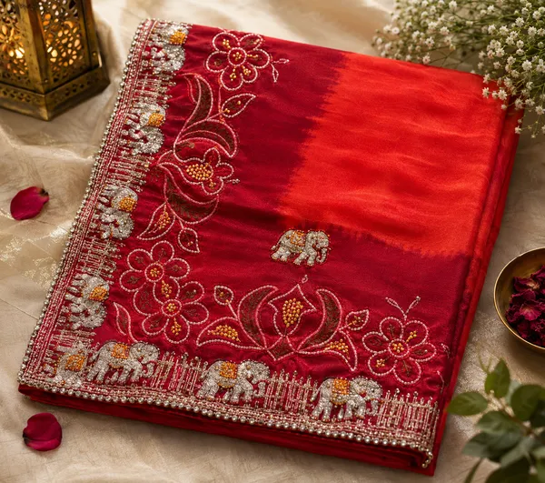 Red_Nylon_Pila_Handwork_For_Women