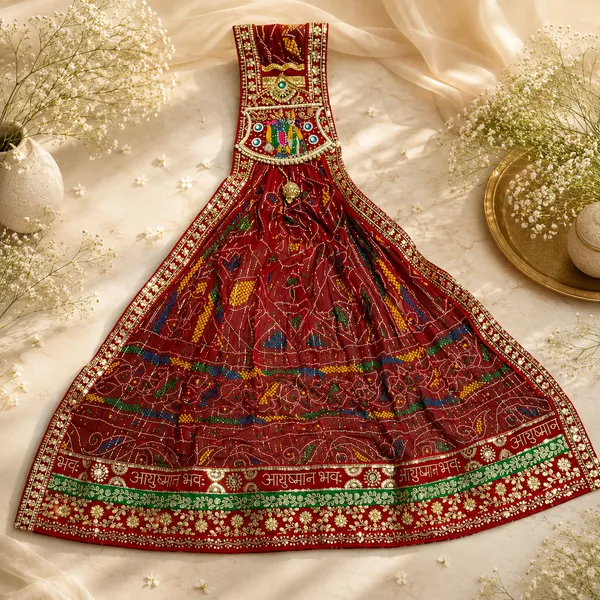 Red_Georgette_Brooch_Chunri_For_Women