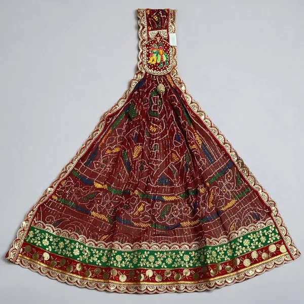 Red_Georgette_Brooch_Chunri_For_Women