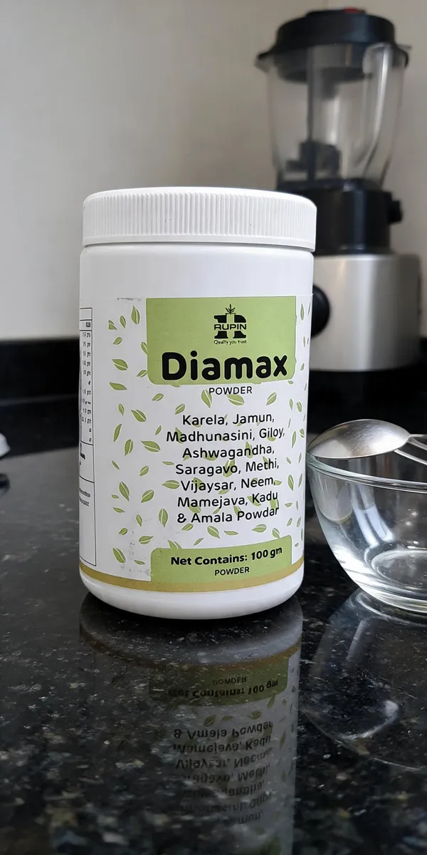 Diamax_Herbal_Powder_(Karela,_Jamun,_Vijaysar,_Methi)_(Pack_of__1_)