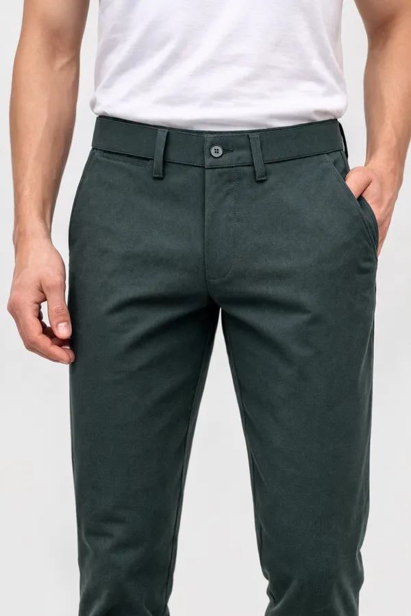 Bottle_Green_Cotton_Slim_Fit_Trousers_For_Men