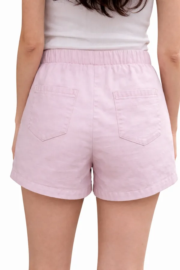 Pink_Cotton_Embroidered_Casual_Shorts_For_Girls