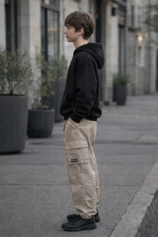 Khaki_Cotton_Regular_Fit_Cargo_Trousers_For_Boys
