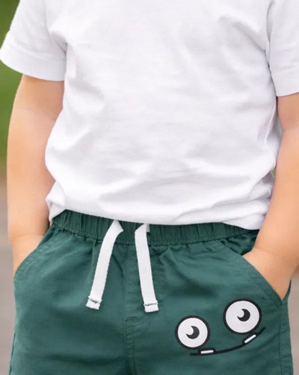 Olive_Cotton_Elastic_Waist_Pull-On_Trousers_For_Boys