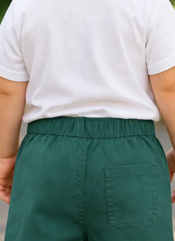 Olive_Cotton_Elastic_Waist_Pull-On_Trousers_For_Boys