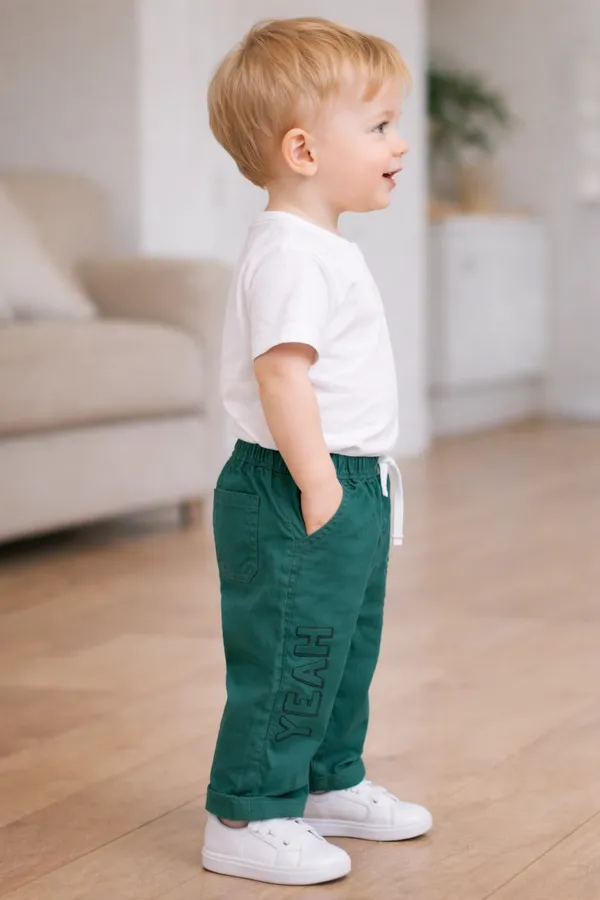 Olive_Cotton_Elastic_Waist_Pull-On_Trousers_For_Boys