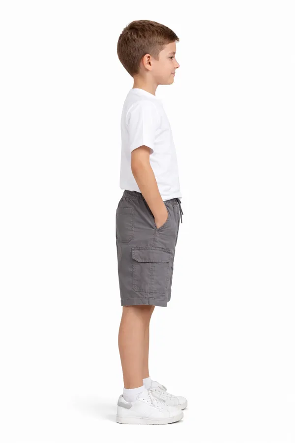 Grey_Cotton_Regular_Fit_Cargo_Shorts_For_Boys