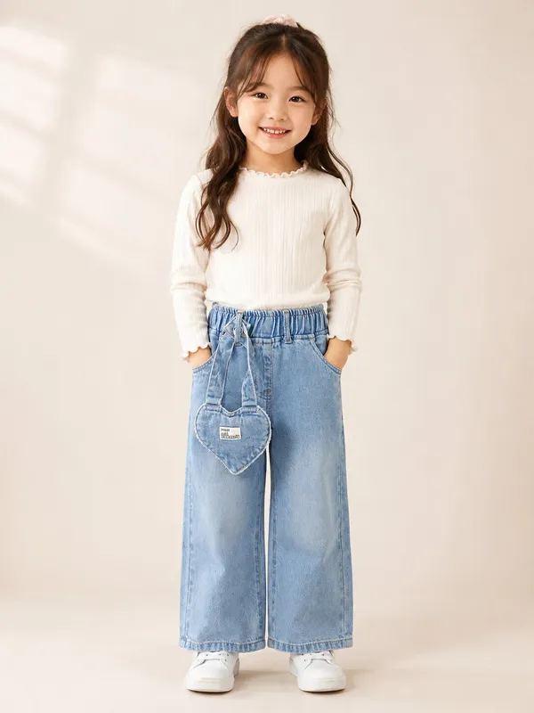 100%_Cotton_Wide-Leg_Denim_Jeans_with_Elasticated_Waist_&_Detachable_Heart_Pouch