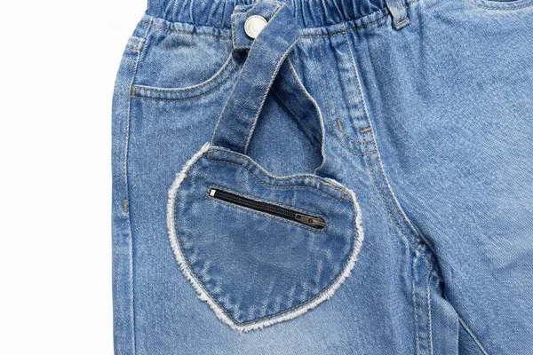 100%_Cotton_Wide-Leg_Denim_Jeans_with_Elasticated_Waist_&_Detachable_Heart_Pouch