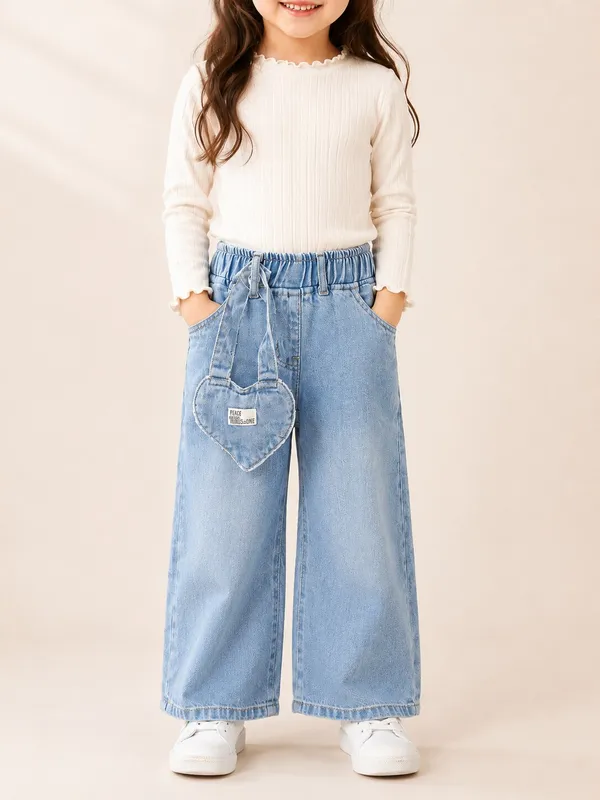 100%_Cotton_Wide-Leg_Denim_Jeans_with_Elasticated_Waist_&_Detachable_Heart_Pouch