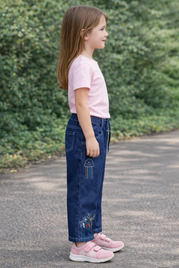 100%_Cotton_Denim_Embroidered_Pull-On_Jeans_�_Dark_Blue