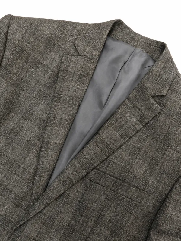 Checked_Notched_Lapel_Single-Breasted_Tailored_Fit_Blazers