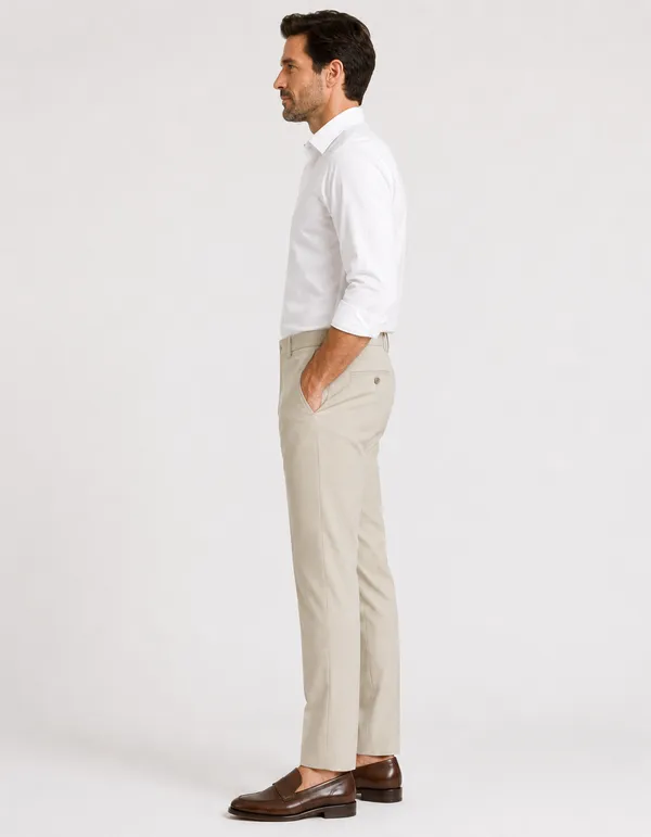 Lime_Green_Polyester_Tailored_Fit_Formal_Trousers_For_Men