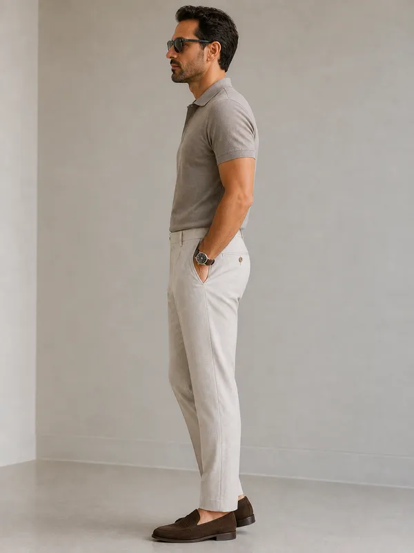 Beige_Polyester_Tailored_Fit_Formal_Trousers_For_Men