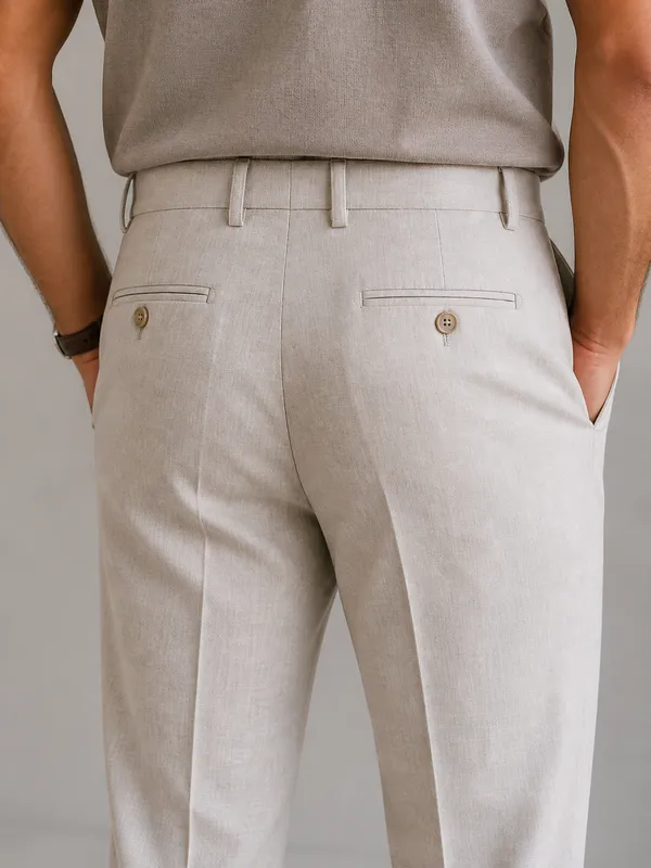 Beige_Polyester_Tailored_Fit_Formal_Trousers_For_Men