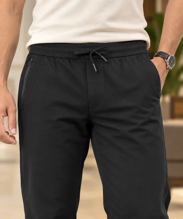 100%_Cotton_Straight_Fit_Drawcord_Trousers_with_Concealed_Zipper_Pocket
