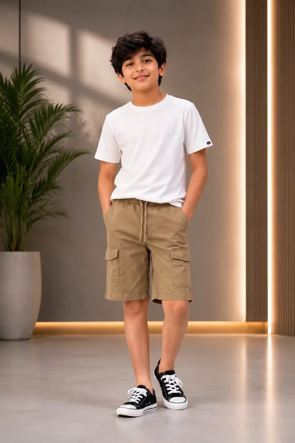 Beige_Cotton_Regular_Fit_Cargo_Shorts_For_Boys