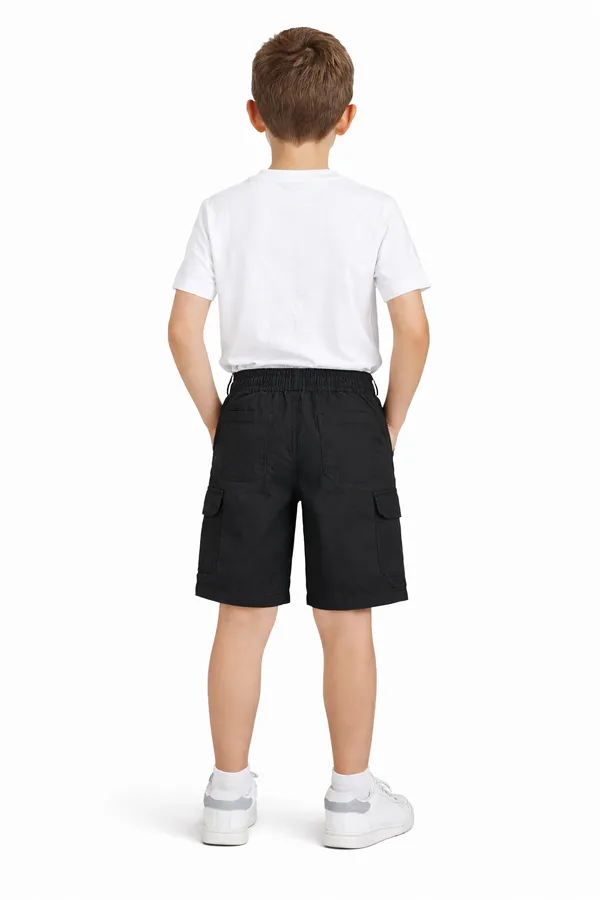 Black_Cotton_Regular_Fit_Cargo_Shorts_For_Boys