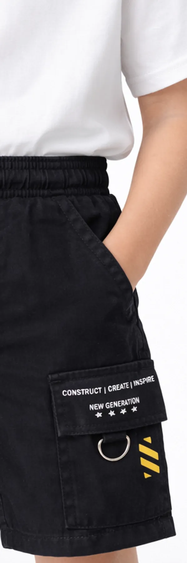 Black_Cotton_Cargo_Shorts_For_Boys