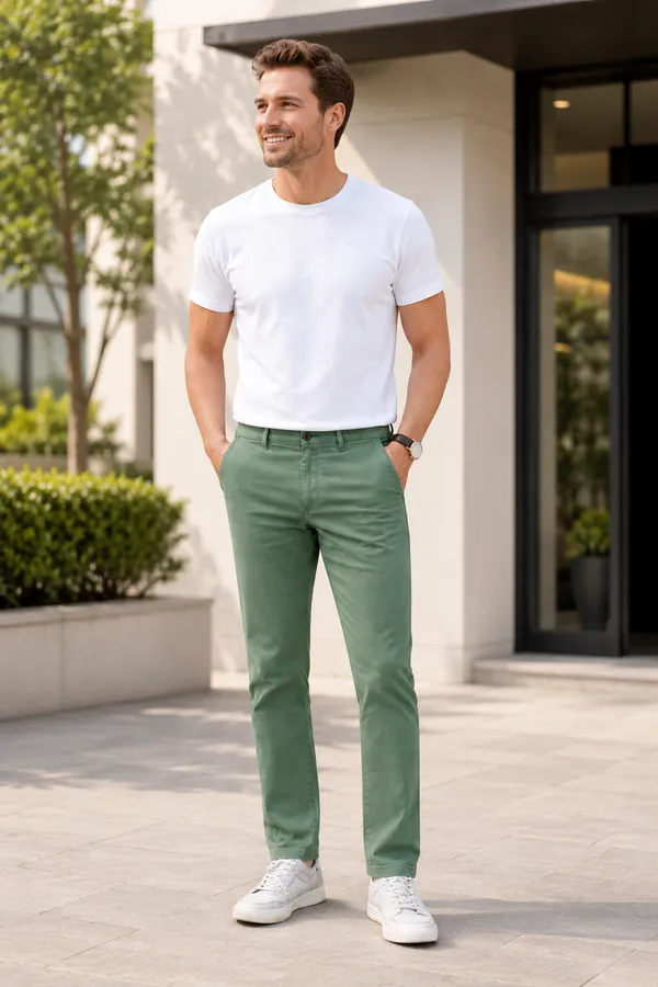 Green_Cotton_Slim_Fit_Trousers_For_Men
