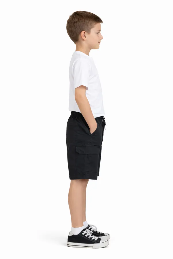 Black_Cotton_Regular_Fit_Cargo_Shorts_For_Boys